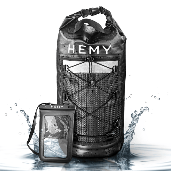 HEMY Waterproof Dry Bag 20L with Bonus Waterproof Phone Case